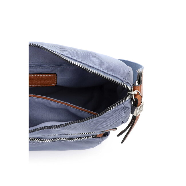 Emily & Noah 'Esther' Crossbody Bag Medium - Kristal Blauw