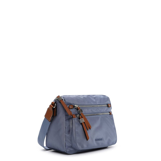 Emily & Noah 'Esther' Crossbody Bag Medium - Kristal Blauw