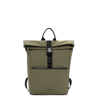 Emily & Noah 'Pessac Rue 09' Rolltop Rugzak - Kaki