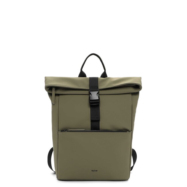 Emily & Noah 'Pessac Rue 09' Rolltop Rugzak - Kaki