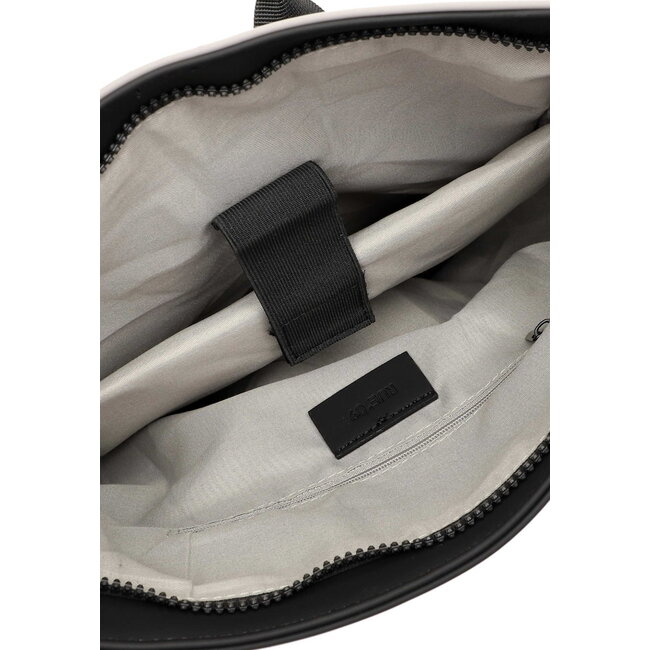 Emily & Noah 'Pessac Rue 09' Rolltop Rugzak -Zwart/Grijs