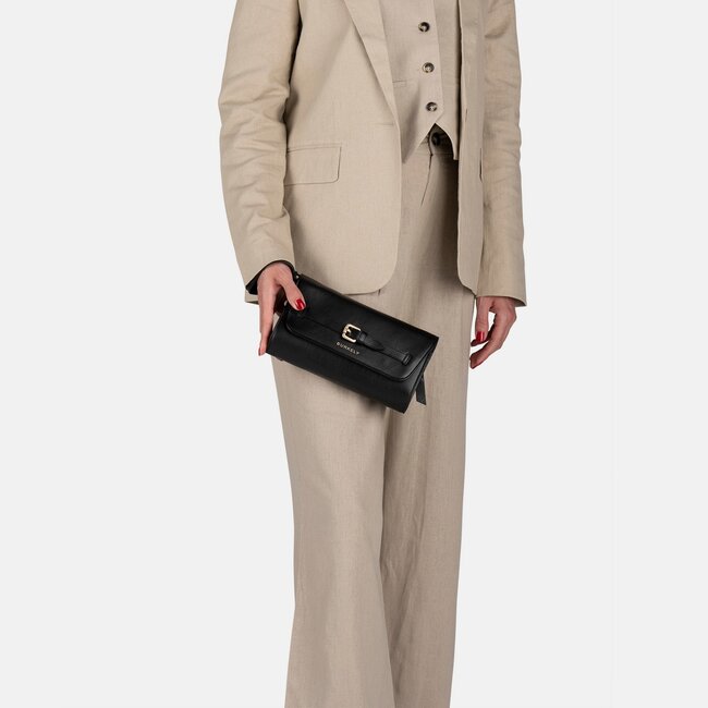 Burkely  'Demi' Crossbody/Clutch - Zwart