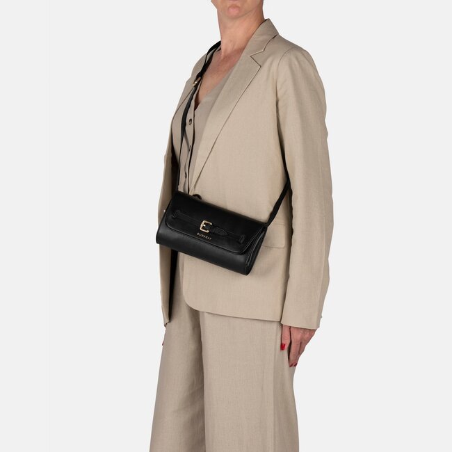 Burkely  'Demi' Crossbody/Clutch - Zwart