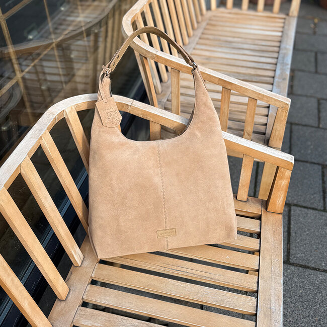 Burkely  'Vienna' Schoudertas Hobo - Nude