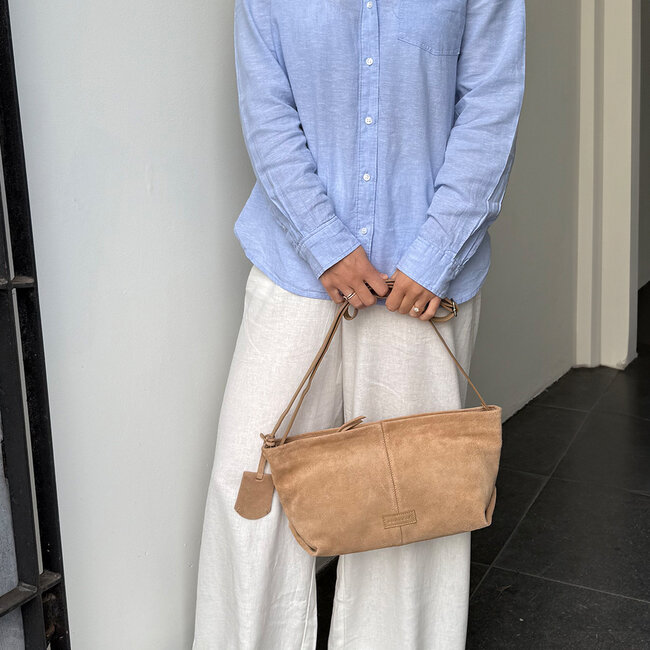 Burkely  'Vienna' Crossbody/Schoudertas - Nude