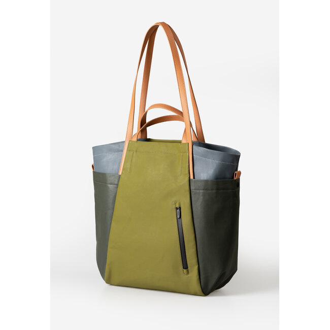 Aunts & Uncles 'Takamatsu' Shopper - Marshland/Loden/Stormy
