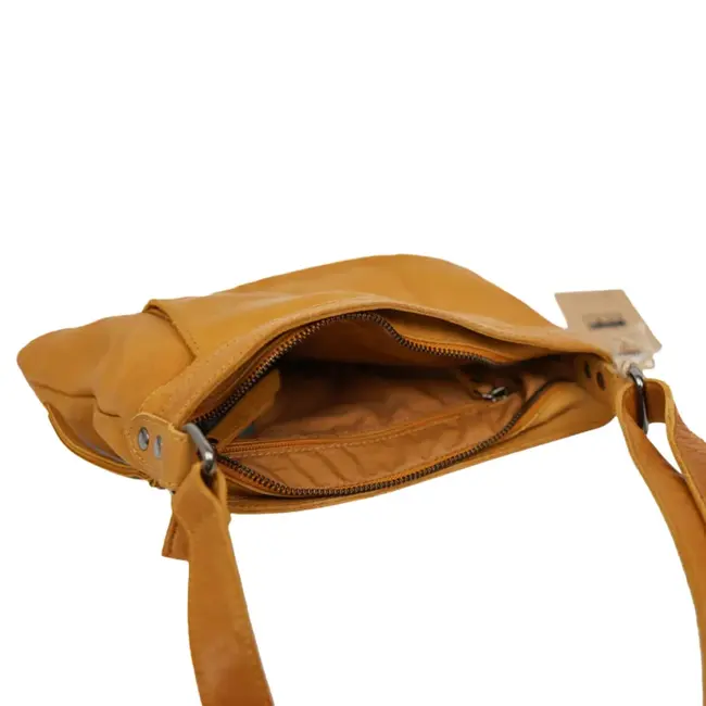 Bear Design 'Merle' Schoudertas met voorvak Geel -  MJ2034