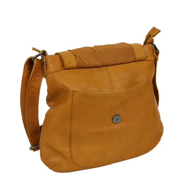 Bear Design 'Merle' Schoudertas met voorvak Geel -  MJ2034