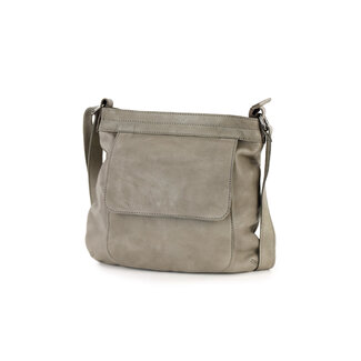 Bear Design 'Merle' Schoudertas met voorvak Grijs -  MJ2034