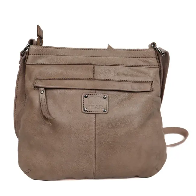 Bear Design 'Merle' Schoudertas met voorvak Grijs -  MJ2034