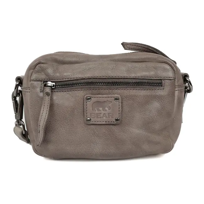Bear Design 'Amber' Klein schoudertasje met voorvakjes Grijs -  MJ2035