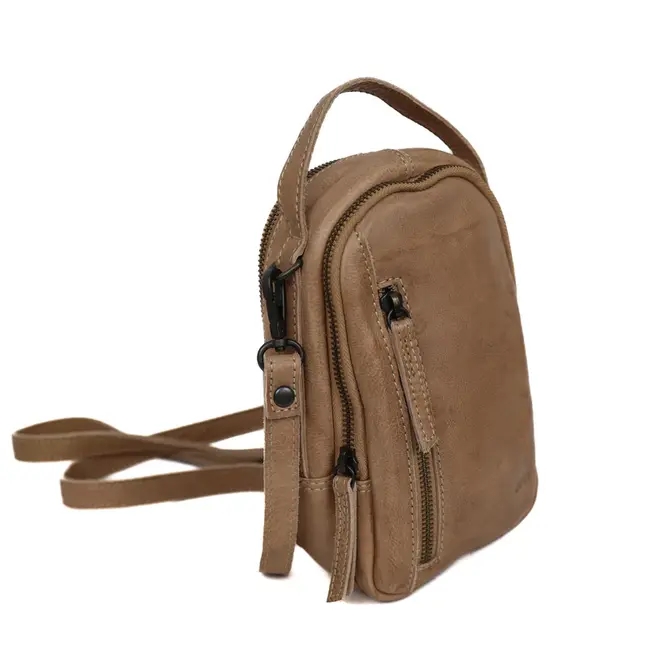 Bear Design  'Bodhi' Klein schoudertasje met ritsen Baltic Beige - CL 45353