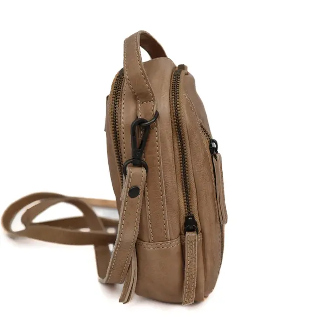 Bear Design  'Bodhi' Klein schoudertasje met ritsen Baltic Beige - CL 45353