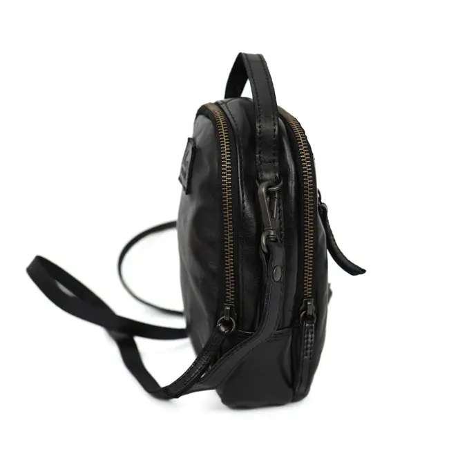 Bear Design  'Bodhi' Klein schoudertasje met ritsen Zwart - CL 45353