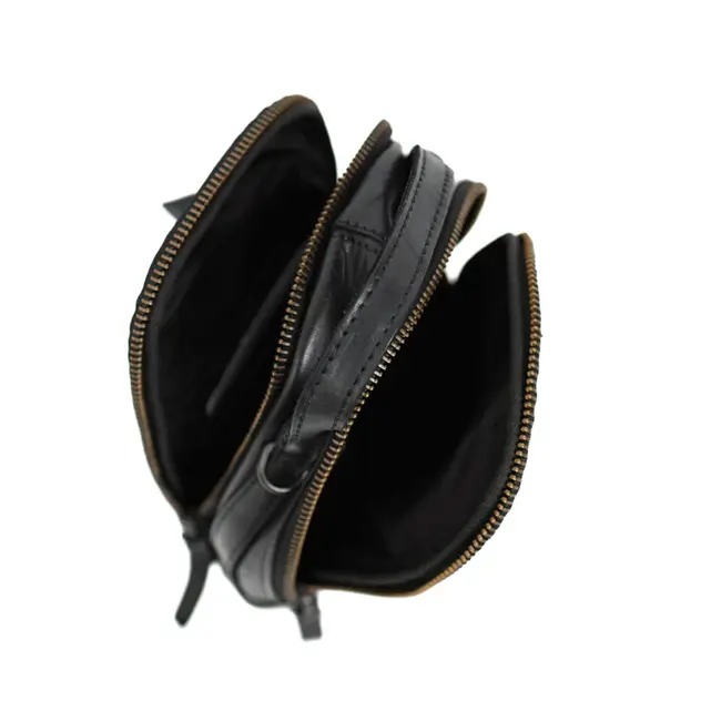 Bear Design  'Bodhi' Klein schoudertasje met ritsen Zwart - CL 45353