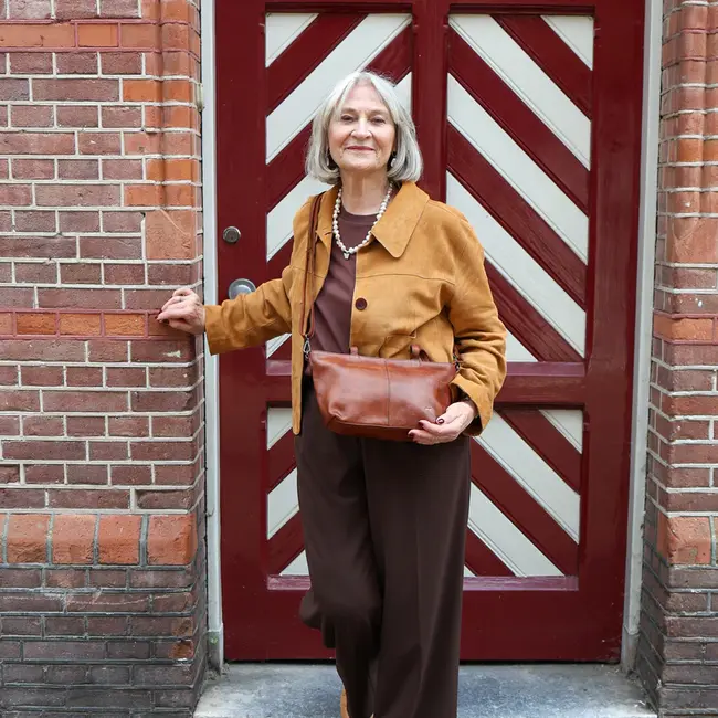 Bear Design  'Lola' Klein hand-/schoudertasje  Cognac - CL45062