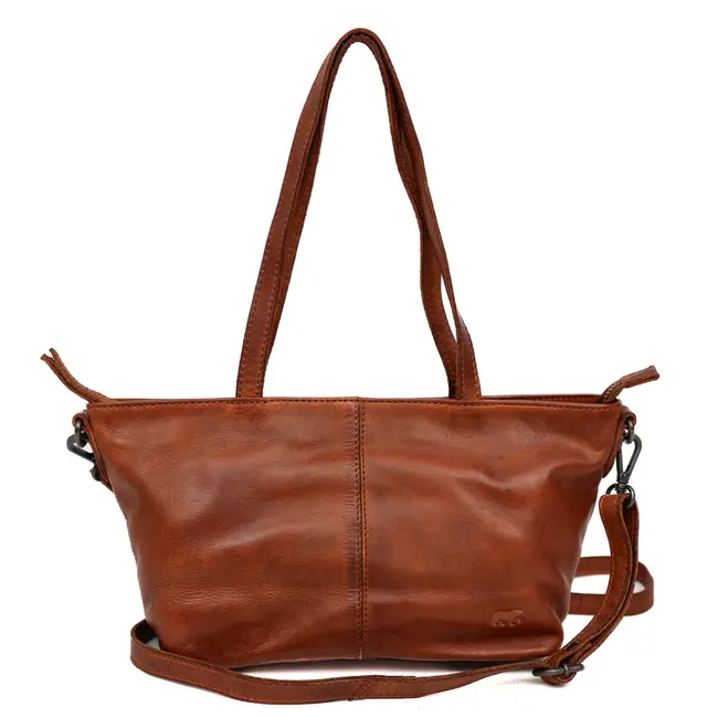 Bear Design  'Lola' Klein hand-/schoudertasje  Cognac - CL45062