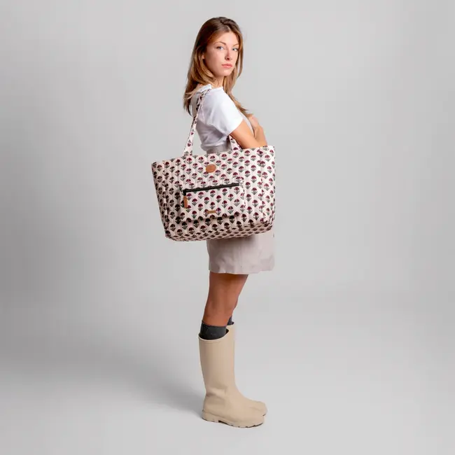 Cabaïa  Maxi Tote Bag 'Quilted Twill' - Aruba