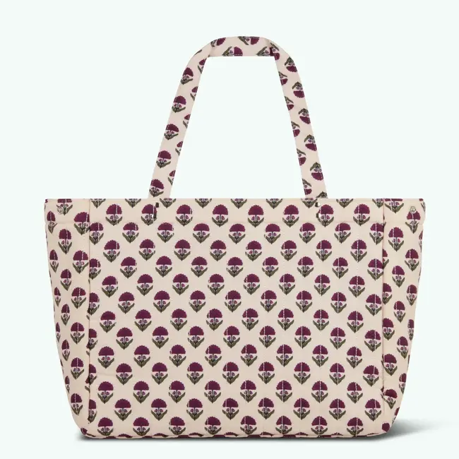 Cabaïa  Maxi Tote Bag 'Quilted Twill' - Aruba