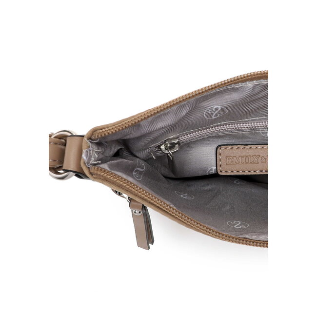 Emily & Noah 'Jill' Crossbody/Schoudertas - Zand