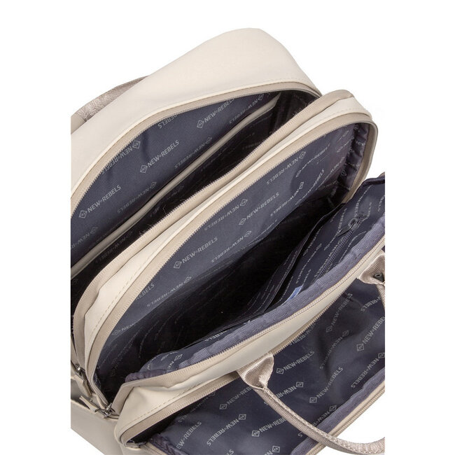 New Rebels William-Milwaukee Handel Backpack 15 Inch - Beige