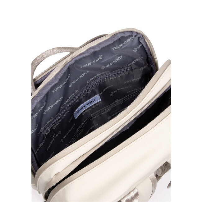 New Rebels William-Milwaukee Handel Backpack 15 Inch - Beige