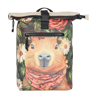 New Rebels Mart Arts Roll-Top Backpack (L) - 'Capibara'