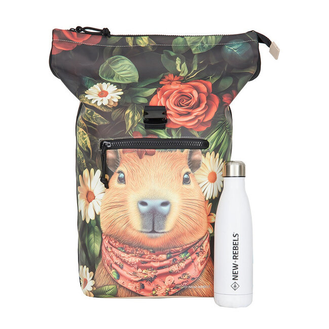 New Rebels Mart Arts Roll-Top Backpack (L) - 'Capibara'