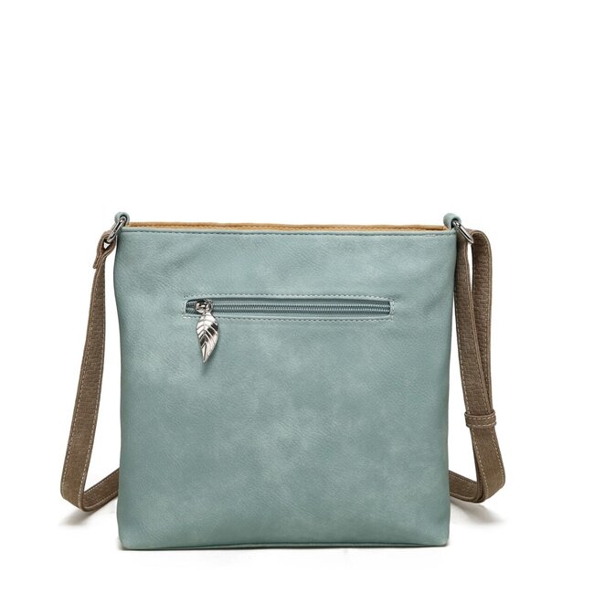 Hi-di-Hi 'Quack' Crossbody Bag Light Blue/Peach