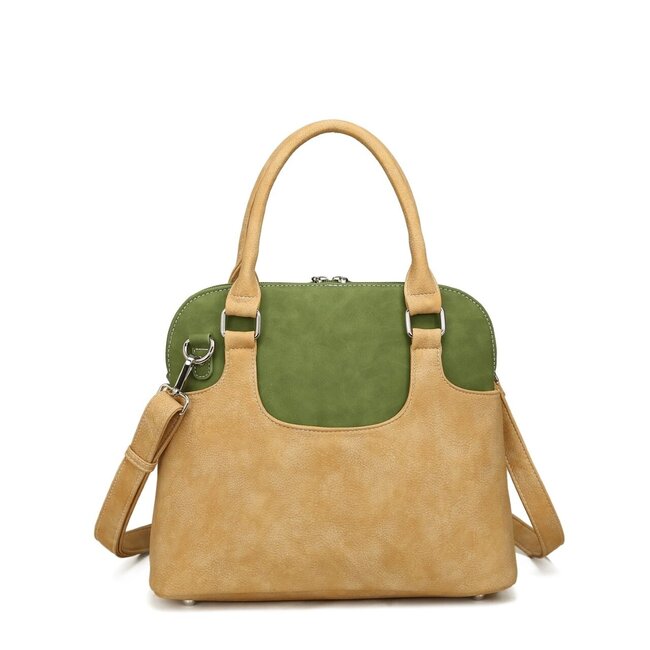 Hi-di-Hi 'Pippo' Hand/Schoudertas Peach/Green