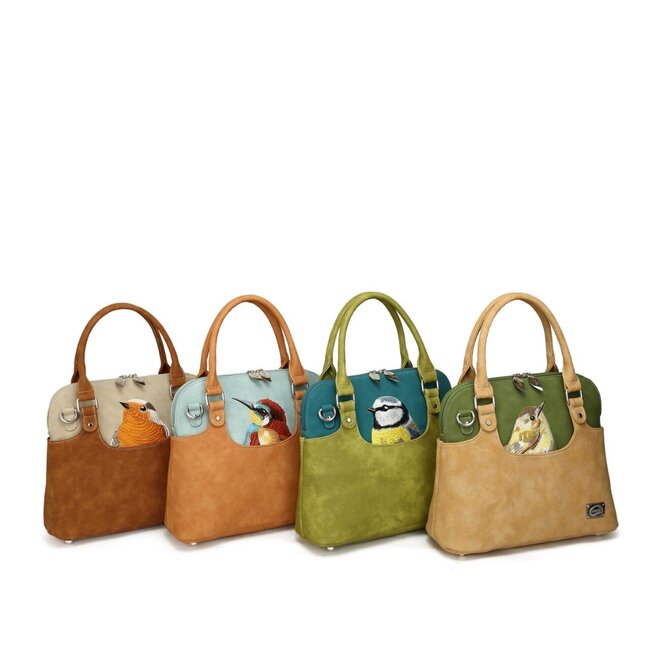 Hi-di-Hi 'Pippo' Hand/Schoudertas Peach/Green