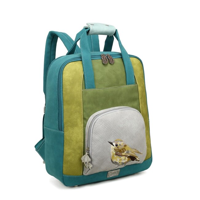 Hi-di-Hi 'Passage' Rugzak Petrol/L.Green - PG04