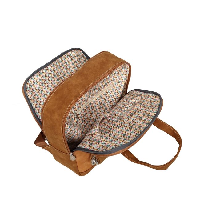 Hi-di-Hi 'Passage' Rugzak Cognac/Orange - PG03