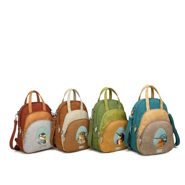 Hi-di-Hi 'Ditty' Crossbody Bag  Beige/Cognac/Peach