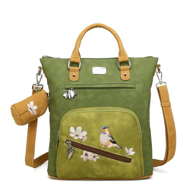 Hi-di-Hi 'Chit-Chat' Hand/Schoudertas/Shopper  Green/L.Green