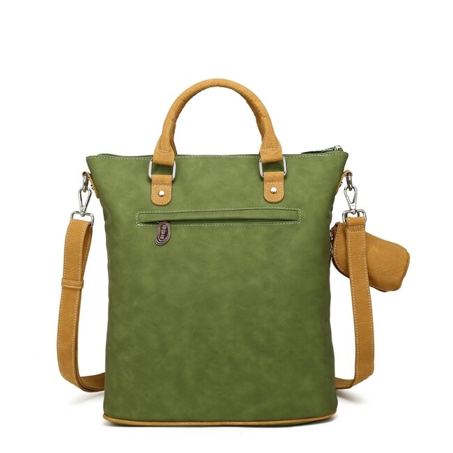 Hi-di-Hi 'Chit-Chat' Hand/Schoudertas/Shopper  Green/L.Green