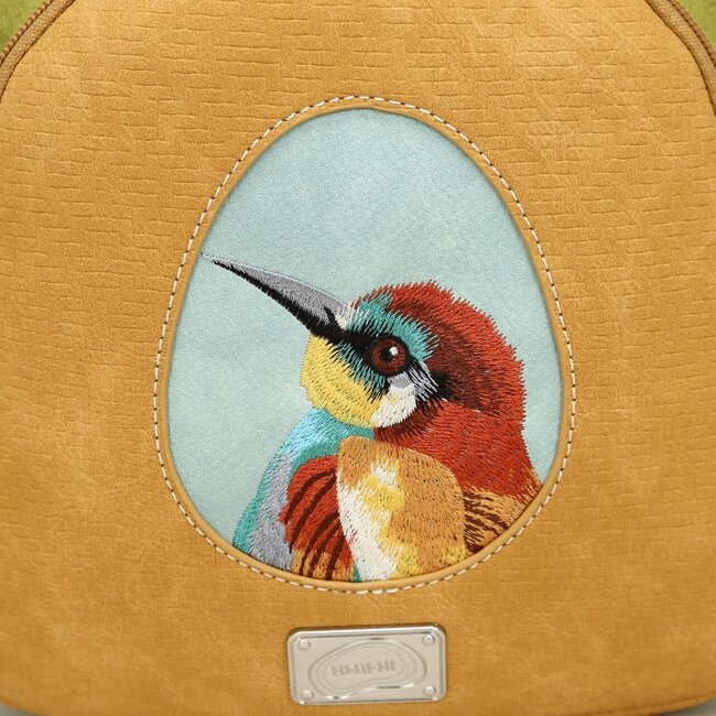 Hi-di-Hi 'Eggy' Hand/Schoudertas/Rugzak Peach/L.Green/Green