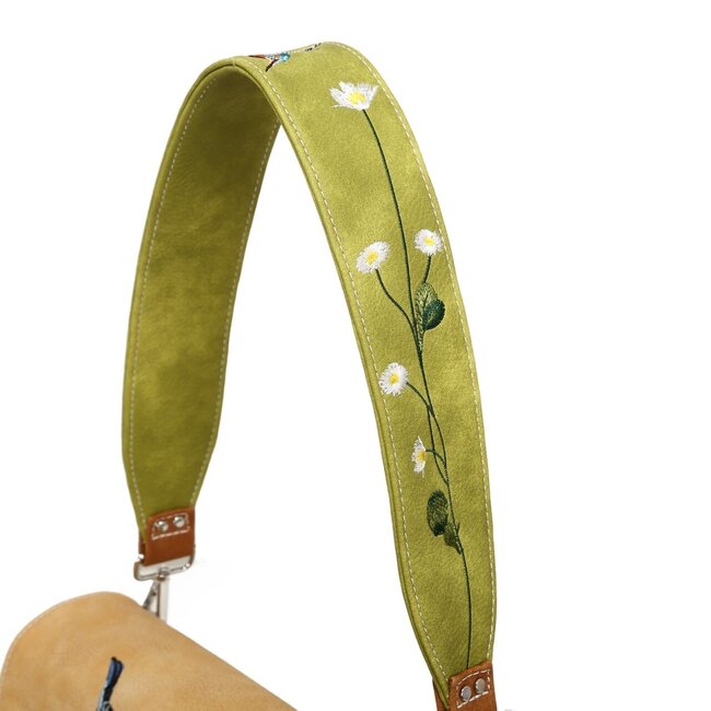 Hi-di-Hi 'Twiggle' Clutch/Crossbody Green/Peach