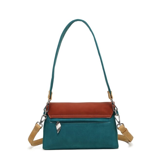 Hi-di-Hi 'Twiggle' Clutch/Crossbody Petrol/Red