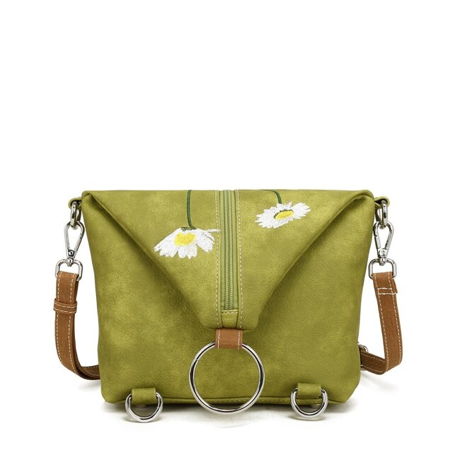 Hi-di-Hi 'Wildflower' 4-in-1 tas - Light Green