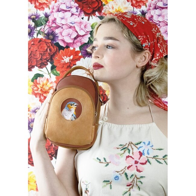 Hi-di-Hi 'Ditty' Crossbody Bag  Orange/Red/Cognac