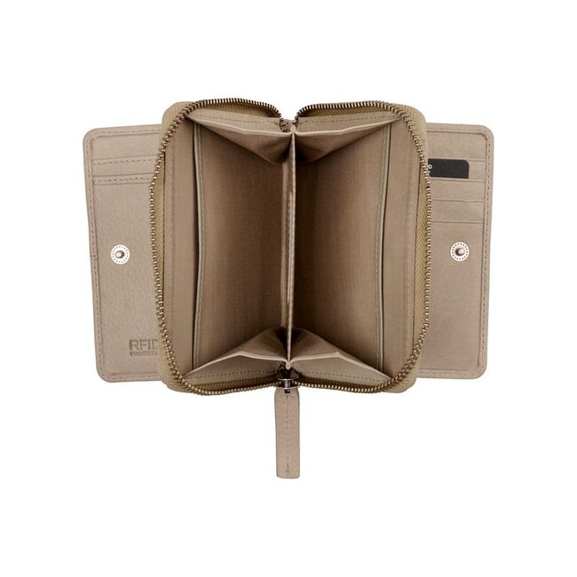 Burkely 'Soft Skylar' Double Flap Wallet - Grey