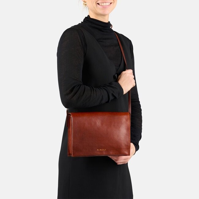 Burkely  'Fine Florence' Satchel Bag - Chestnut