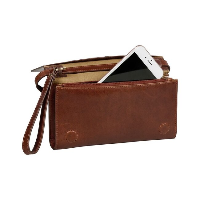 Burkely  'Fine Florence' Phone Bag - Chestnut
