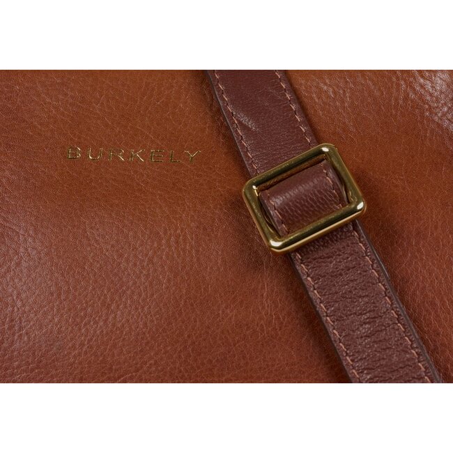 Burkely  'Fine Florence' Wide Tote 15,6 - Chestnut