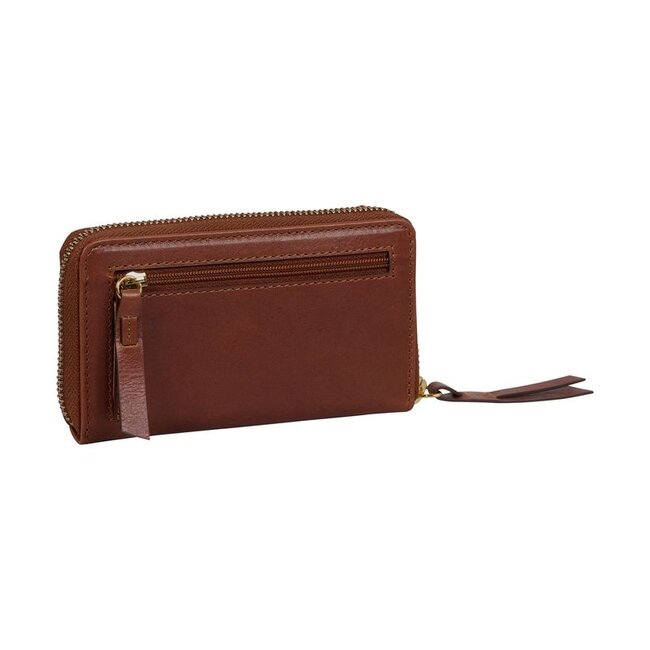 Burkely  'Fine Florence' Medium Zip Around Wallet - Chestnut