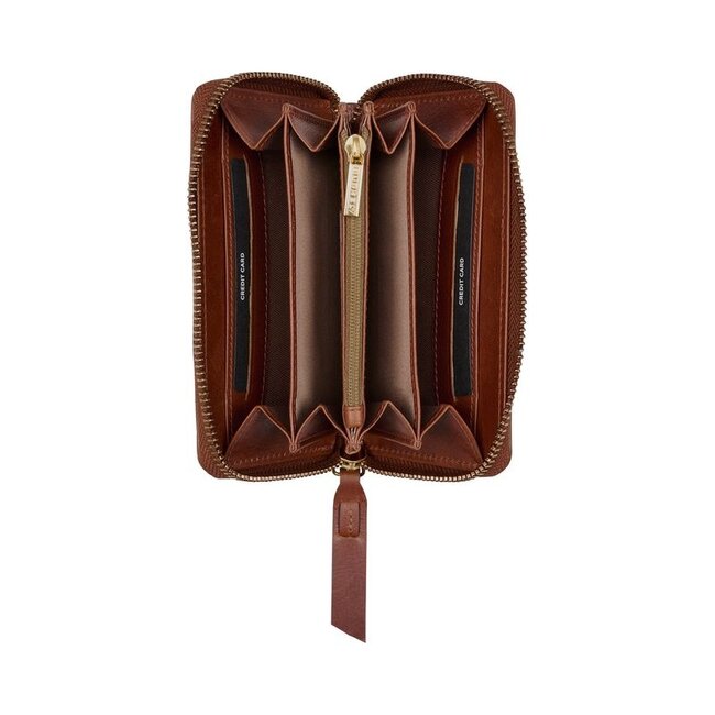 Burkely  'Fine Florence' Medium Zip Around Wallet - Chestnut