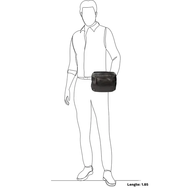 Bear Design Schoudertasje 'Miley' Zwart