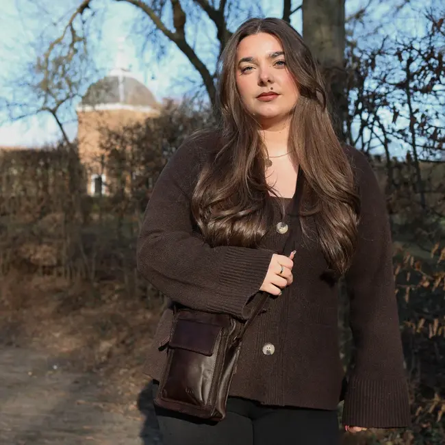 Bear Design Schoudertasje 'Carmen' Donkerbruin