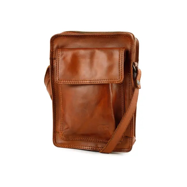 Bear Design Schoudertasje 'Carmen' Cognac